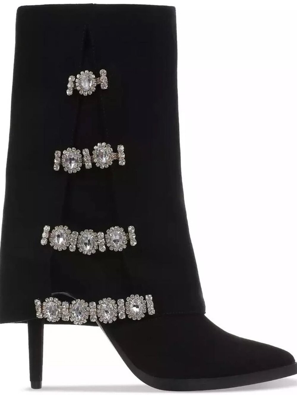 Thalia Sodi Nami Embellished Mid-Calf Boots Black US Size 7.5 - Picture 7 of 10